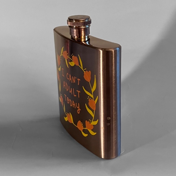 "I Can't Adult Today" Flask - Picture 2 of 6